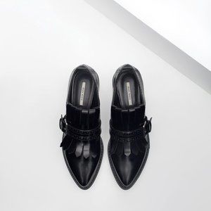 Zara Patent Leather Bluchers